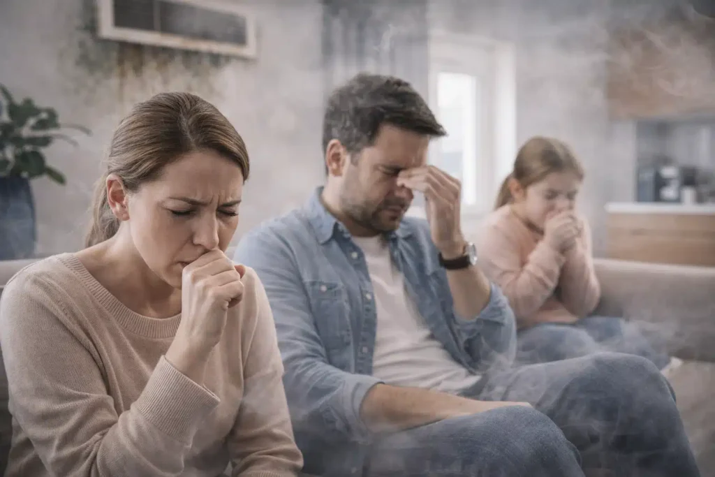 Poluição interna em casa